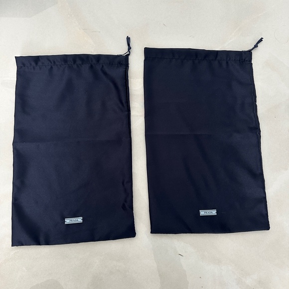 Prada Shoebox 2 New Logo Dust Bags with Logo Tissue Paper and Inserts - Picture 2 of 11